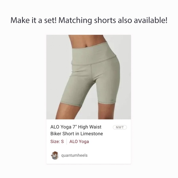 ALO Yoga Don't Get It Twisted Tank in Limestone | XS - Picture 6 of 6